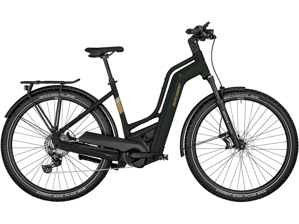 Bergamont E-Horizon SUV 6 Amsterdam Low | Trekking E-Bike | 28" | 625Wh Bosch CX | düsteres grün-48 cm Zertifiziert