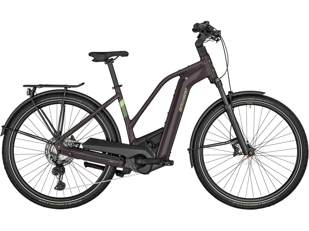 Bergamont E-Horizon Premium Expert Low | Trekking E-Bike | 28" | 750Wh Bosch CX | glänzendes cassisrot-60 cm Zertifiziert