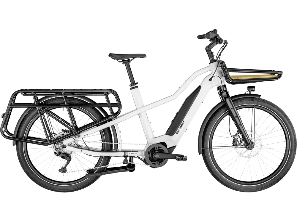 Bergamont E-Cargoville LT Expert | E-Lastenrad | 26" | 500Wh Bosch | glanzweiß-53 cm Billig