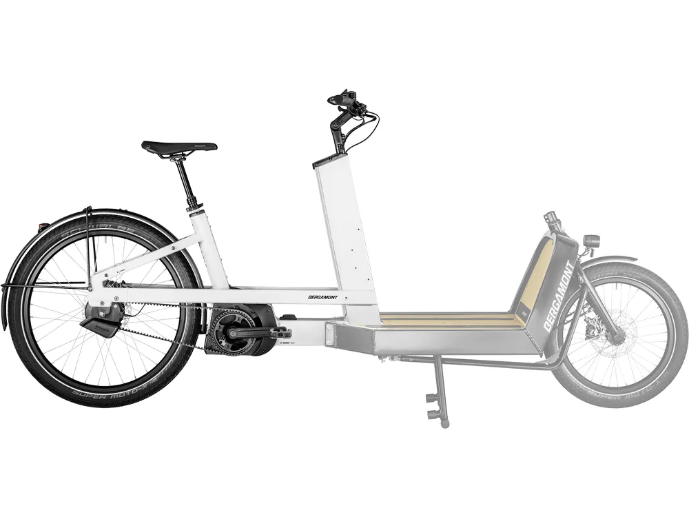 Bergamont E-Cargoville LJ Elite | E-Lastenrad | 26" | 750Wh Bosch | glanzweiß-50 cm Kostenloser Rückversand