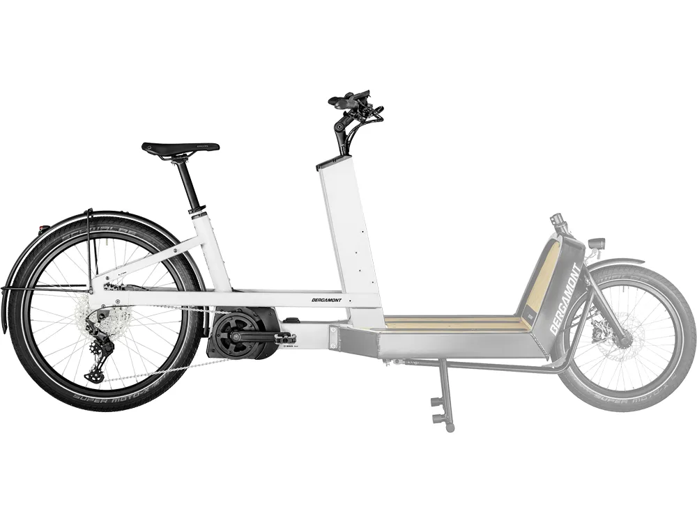 Bergamont E-Cargoville LJ Edition | E-Lastenrad | 26" | 500Wh Bosch | glanzweiß-50 cm Sichere Zahlung