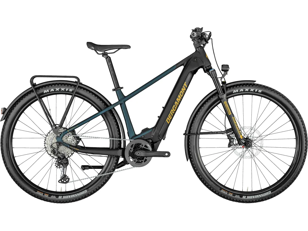 Aktuell Bergamont E-Revox Elite EQ Hardtail | E-Mountainbike | 29" | 625Wh Bosch CX | schwarz / dunkelblau / goldfarben-53 cm