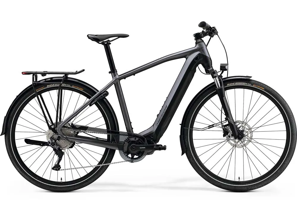 Billig Merida eSpresso 500 EQ High | Trekking E-Bike | 28" | 630Wh Shimano E6100 | schwarz / anthrazit-43 cm