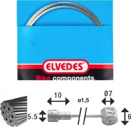 Elvedes Bremskabel Ø 1,5 mm 2350 mm Sonderangebot