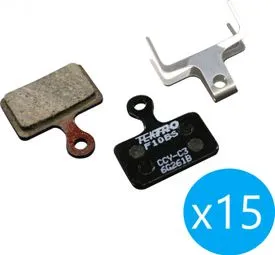 Schnäppchen Packung mit 15 Tektro F10BS Organic Pads