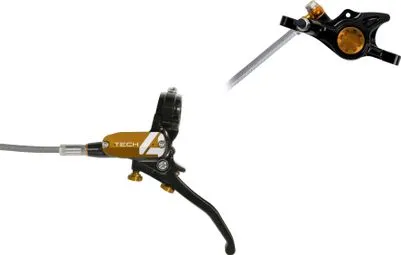 Jetzt Kaufen Hope Tech4 X2 Vorderradbremse Schwarz/Bronze, Aviation-Bremsschlauch