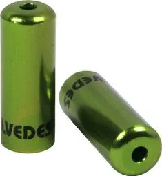 Elvedes Aluminium Bremsgehäuse Endkappen 4.2 mm Grün x10 Sonderaktion