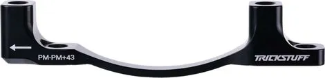 Sichere Zahlung Trickstuff PM-PM +43 mm Scheibenbremsadapter Post Mount 160-203 mm / 180-223 mm Schwarz
