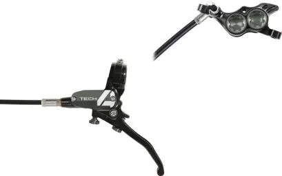 Zertifiziert Hope Tech4 E4 Vorderradbremse Schwarz / Grau Standardschlauch