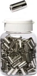 Echt Schachtel mit 200 Massi 5 mm silbernen Bremsbelagenden aus Aluminium