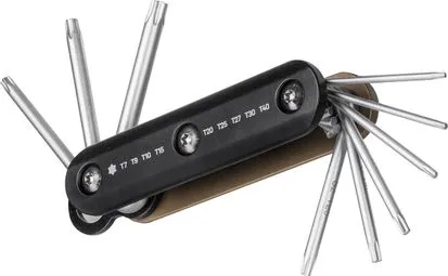Markenprodukt Topeak Torx Combo Multitools Schwarz / Gold (9 Funktionen)