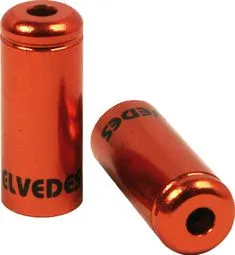 Elvedes Aluminium Bremsgehäuse Endkappen 5,0 mm Orange x10 Sale