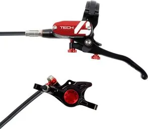 Hope Tech4 X2 Disc Break - Back Black / Red Standardschlauch Sale