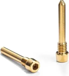 M4 x 23 mm Titanium Bremsbelag-Achsenschrauben für Shimano absoluteBLACK Bremse Gold Top-Preis