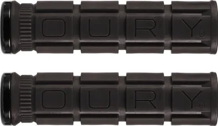 Ein Paar Oury Grips Lock-On V2 in Jet-Schwarz Garantierte Lieferung