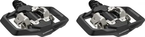 Ein Paar Shimano PD-ME700 MTB-Pedale, schwarz Finale Aktion