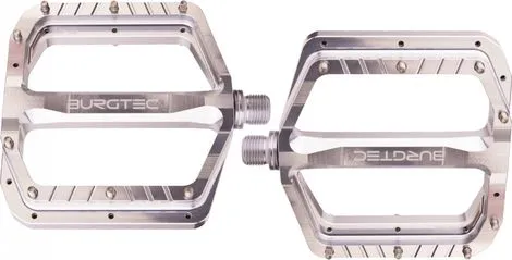 Top-Seller Burgtec Penthouse MK5 Flachpedale Rhodium Silber