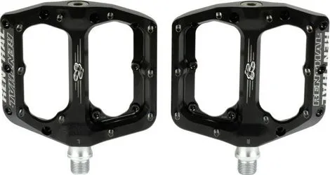 Begrenztes Angebot Flachpedalpaar Renthal Revo-F 10 Noppen Schwarz