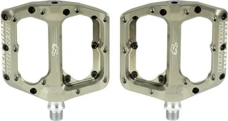 Meistverkauft Flachpedalpaar Renthal Revo-F 10 Noppen Gold