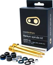 Crankbrothers Titanium Spindle Upgrade Kit - Eggbeater, Candy, Mallet, 5050, Double Shot 2010+ Garantierte Lieferung