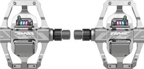 Sale Time Speciale 10 Large Clipless Pedals Raw Aluminum Silver