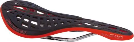 Versand Am Gleichen Tag Tioga Spyder Stratum Stahl CrMo-Sattel Schwarz/Rot