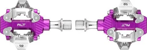 Aktuell Ein Paar Wolft Tooth ALT XC Clipless Pedal Violet Automatische Pedale