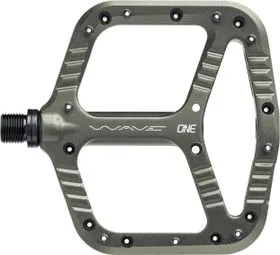 Ein Paar OneUp Wave Flat Pedals Grau Schneller Versand