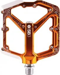 Preis Gesenkt Paar flache Pedale SB3 Spectrum Orange