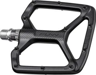 Ein Paar Funn Python Flat Pedals Schwarz Begrenztes Angebot