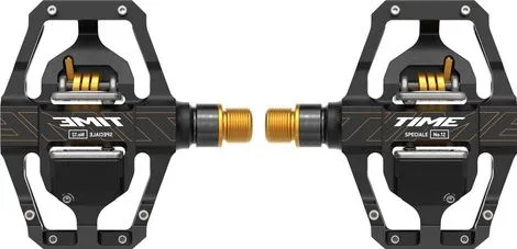 Time Speciale 12 Large Clipless Pedals Black Gold Schnäppchen