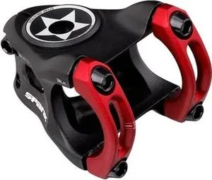 Rabatt Spank Split Stem 0 31,8 mm Schwarz Rot
