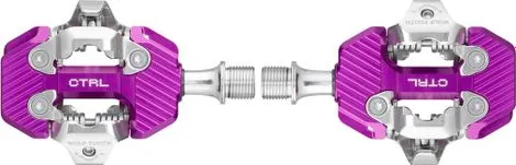 Ein Paar Wolft Tooth CTRL Trail Clipless Automatische Pedale Violett Begrenztes Angebot
