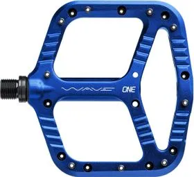 Ein Paar OneUp Wave Flat Pedals Dunkelblau Schneller Versand