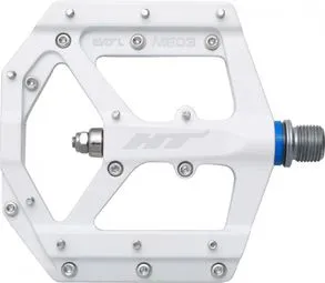 Paar HT Components ME03 EVO+ Flat Pedals Weiß Finale Aktion