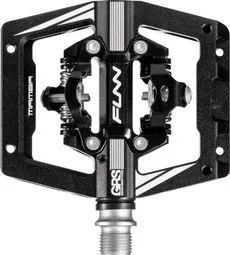 Neu Automatisches Pedalpaar mit Käfigen Funn Mamba S Double Side GRS Schwarz