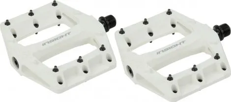 Kracherpreis Insight Thermoplastic DU Flat Pedal Paar Weiß
