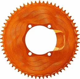 Alugear Kettenblatt Rund Narrow-Wide 110 BCD 4 Loch Asymmetrisch Shimano 1x12 Gänge Straße / Gravel Orange Markenware
