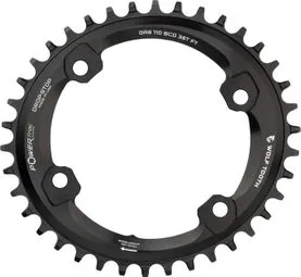 Wolf Tooth Elliptical 110 BCD Asymmetric 4-Loch Shimano GRX Kettenblatt Drop-Stop B Schwarz Letzte Chance