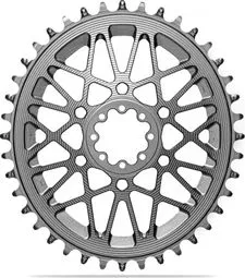 Sichere Zahlung AbsoluteBlack Premium Direktmontage-Kettenblatt, 6 mm Versatz, SRAM AXS/XPLR, Aluminium, Narrow-Wide, silber