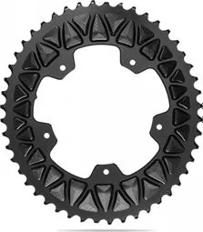 Echt AbsoluteBlack Premium Oval Sub-Compact 110/5 BCD Kettenblatt für Shimano Kurbeln 10-11S Schwarz
