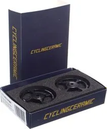 CyclingCeramic Jockey Rollen Dura-Ace / Ultegra 10 / 11v Schwarz Gratis Versand