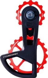 CyclingCeramic OSPW Race Umwerfer Käfig 14/19T für Shimano 105 und 105 Di2 11/12S Umwerfer Rot Kostenfreie Lieferung