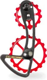 Neuheit CyclingCeramic Oversized Derailleur Cage 14/19T für Shimano 105 R7000 11S Umwerfer Rot
