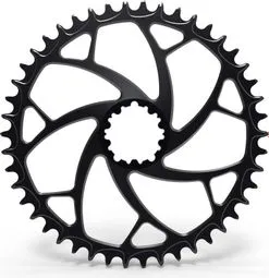 ELM Kettenblatt Alugear Round Direct Mount Sram 3 Schrauben 10/11/12 Gänge Schwarz Geprüft