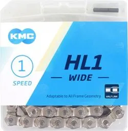 KMC Fahrradkette Hl1 1/8 Wide Silver 100 Glieder Neu Im Sortiment