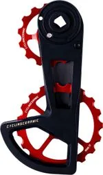 CyclingCeramic OSPW Race Umwerferkäfig 14/19T für Sram Red / Force / Rival AXS und XPLR AXS 12S Umwerfer Rot Nur Für Kurze Zeit