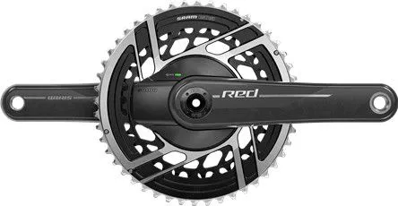Rabatt Kurbelgarnitur Leistungsmesser Sram Red E1 DUB 46-33 Zähne 2x12V (ohne Gehäuse) Schwarz
