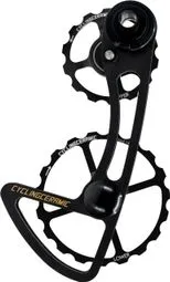 Preiswert CyclingCeramic Oversized Umwerferkäfig 14/19T für Campagnolo EPS Electronic 12S Umwerfer Schwarz