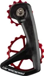 CeramicSpeed OSPW RS 5-Speichen 13/19T Schaltwerkskäfig für Shimano 105 Di2 (R7150) 12S Umwerfer Rot Meistverkauft